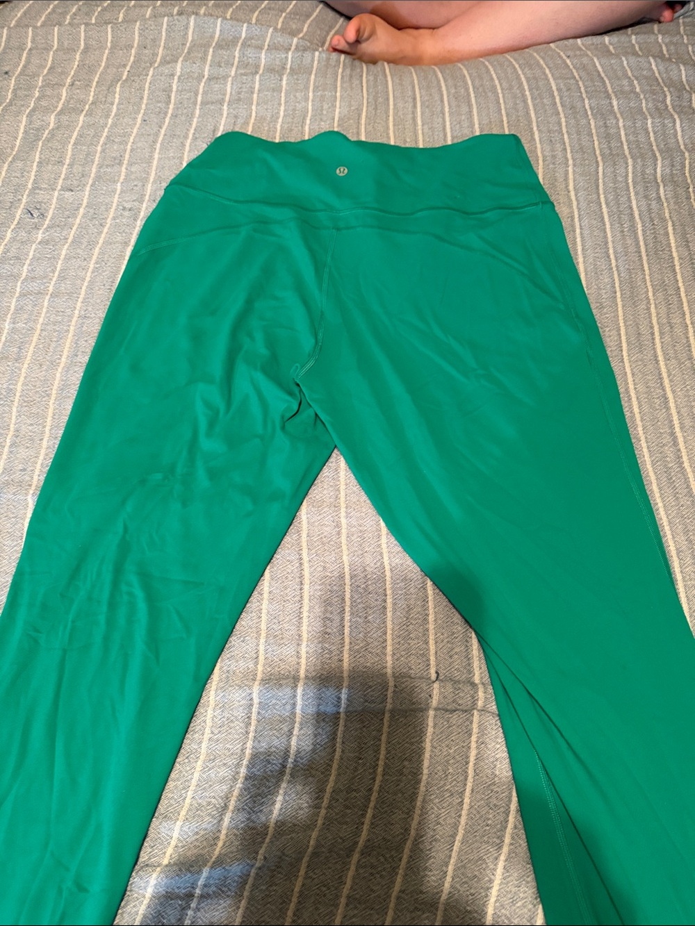 lululemon athletica Wide Leg Pants in Bright Green
